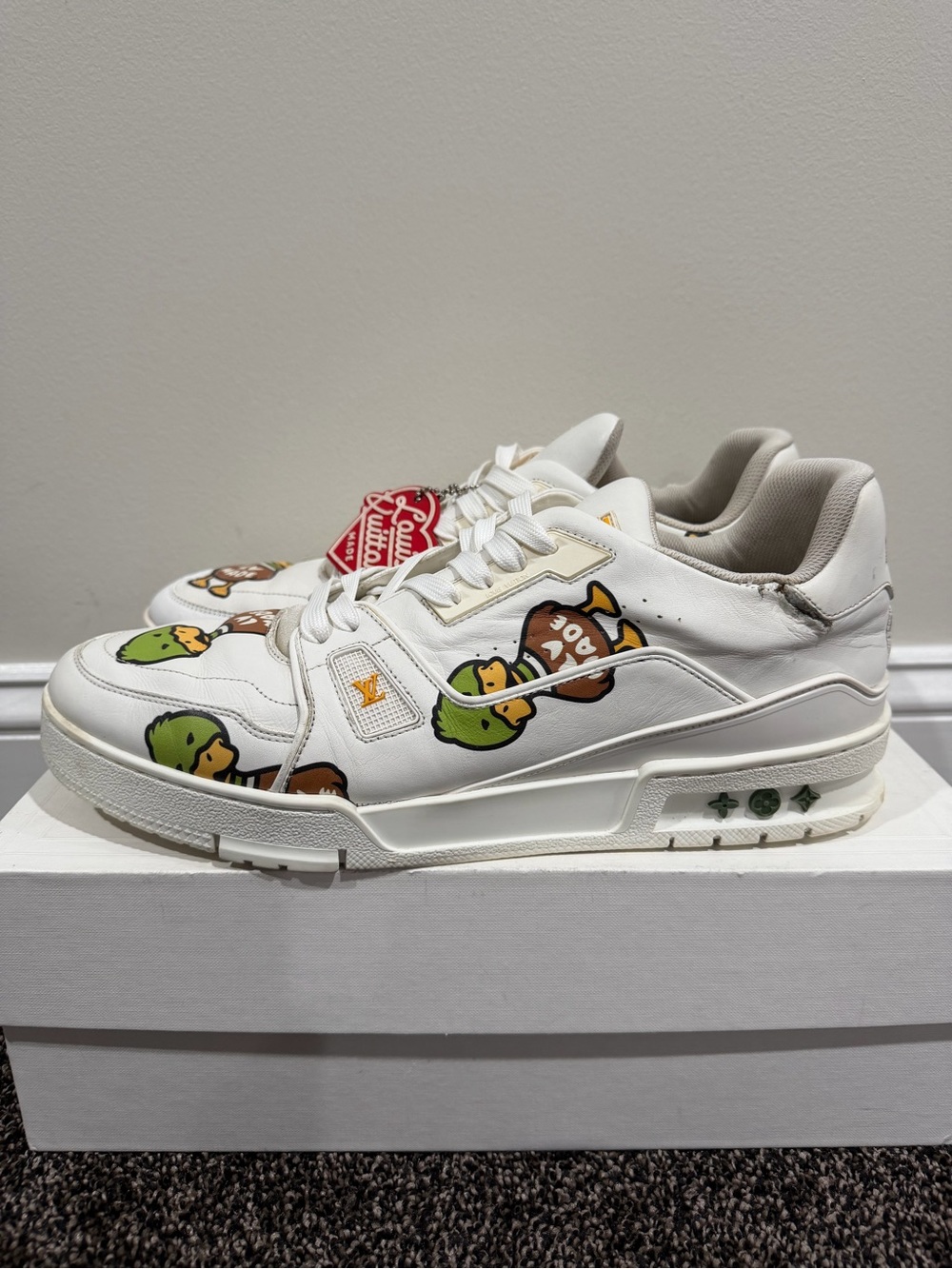 Louis Vuitton x Nigo Human Made Duck FW21 LV Trainers Shoes - Picture 3 of 14
